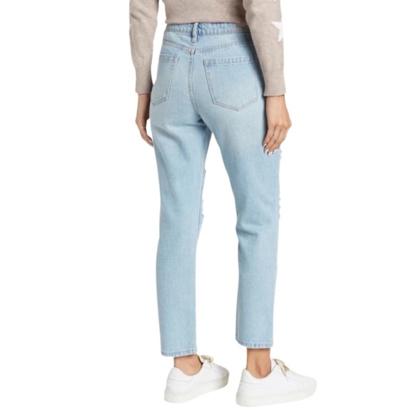 BLANK‎ NYC Madison Ripped High Waist Crop Jeans - Picture 3 of 9